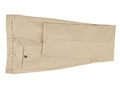 Men's tan stretch cotton pant. Shop stylish high-quality best mens pants by Ike Behar.