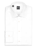 Men's White Dress Shirt Twill 100% cotton with spread collar - Shop stylish high-quality mens shirts by Ike Behar