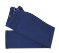 Navy Techno-Stretch Sateen Casual Men's 5 Pocket Pants. Shop stylish high-quality best mens 5 pocket pants by Ike Behar.
