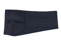 Navy 100% Wool Flannel Men's Dress Pants. Shop stylish high-quality best mens dress pants by Ike Behar.