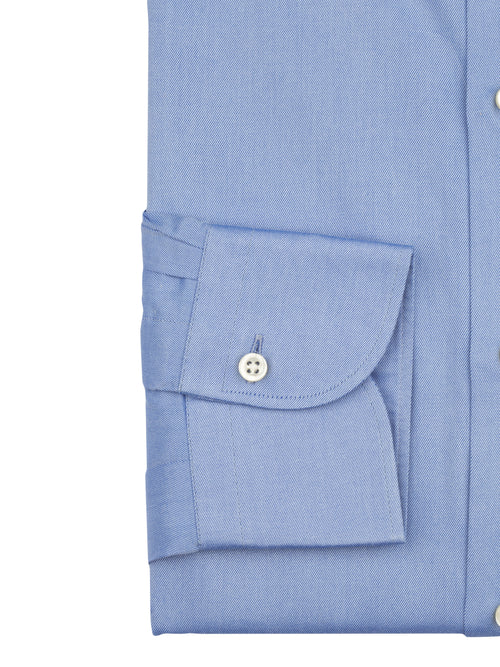 Spread Collar Blue Italian Twill Dress Shirt 32/33 / 16.5 Spread Collar Blue Italian Twill Dress Shirt 32/33 / 16.5