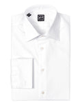 White french cuff men's twill dress shirt 100% cotton with spread collar - Shop stylish high-quality mens shirts by Ike Behar