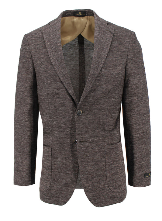 Chocolate Woven Knit Sport Coat
