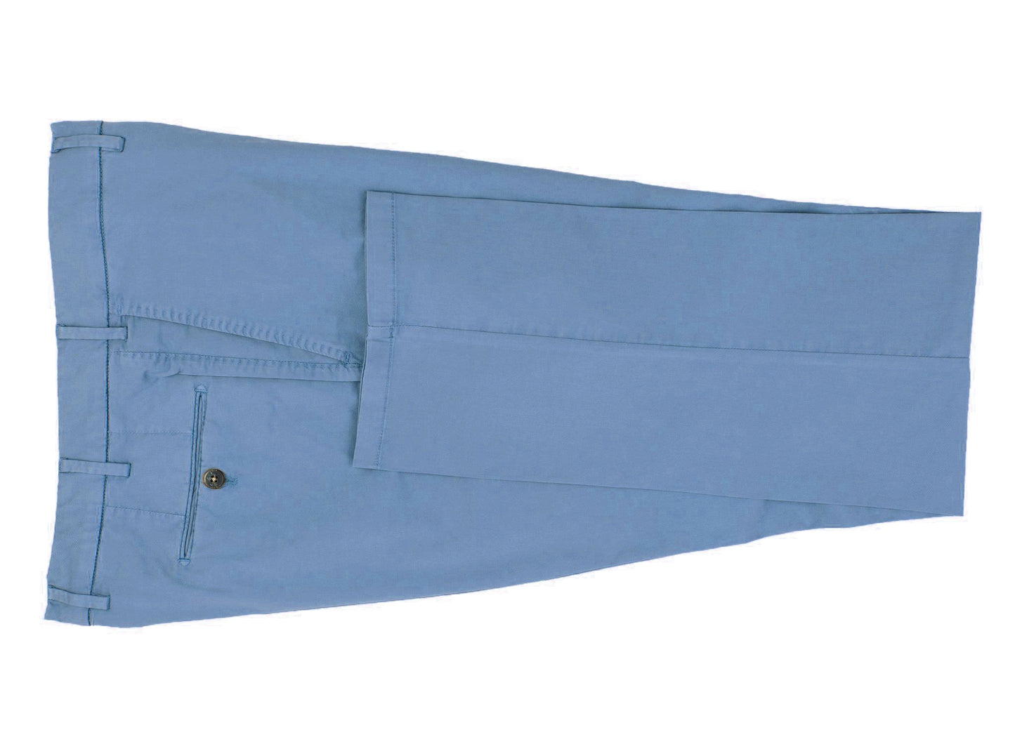 Surf Blue Stretch Cotton Pants